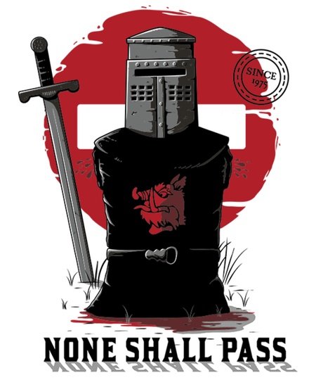 NONE SHALL PASS Shirt From Qwertee Daily Shirts