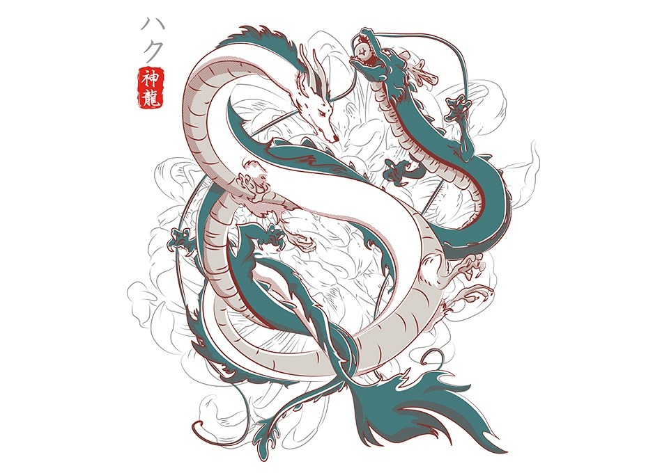 Japanese Dragons shirt from TeeFury - Daily Shirts