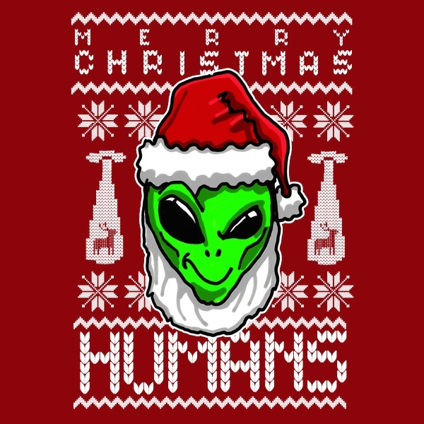 alien xmas sweater