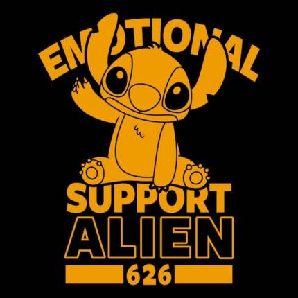 Emotional Support Alien_Dark shirts