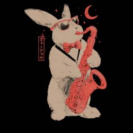 Jazz Bunny – Music Rabbit Saxophone